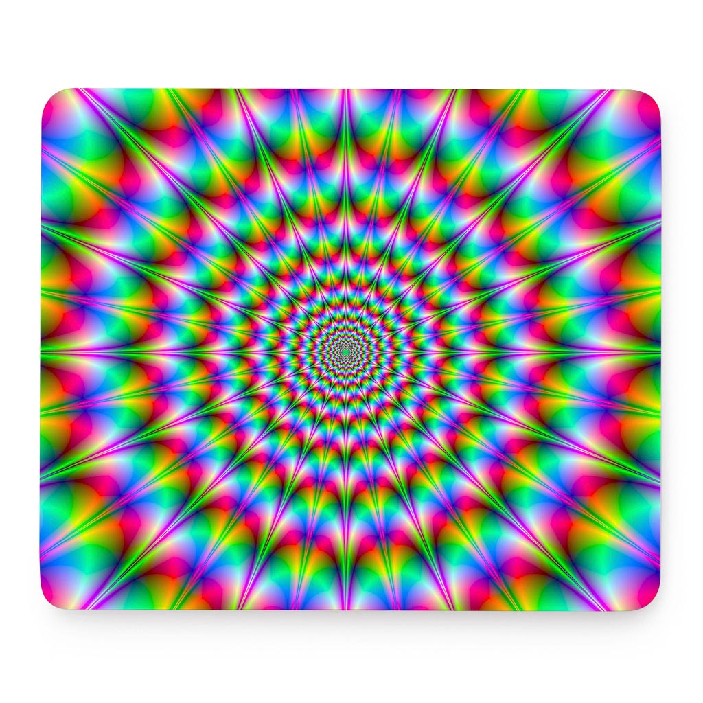 Spiky Psychedelic Optical Illusion Mouse Pad