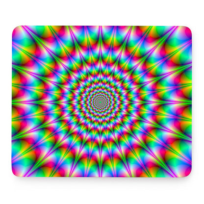 Spiky Psychedelic Optical Illusion Mouse Pad