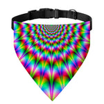 Spiky Psychedelic Optical Illusion Over The Collar Dog Bandana