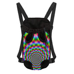 Spiky Psychedelic Optical Illusion Pet Carrier Backpack