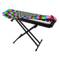 Spiky Psychedelic Optical Illusion Piano Keyboard Cover