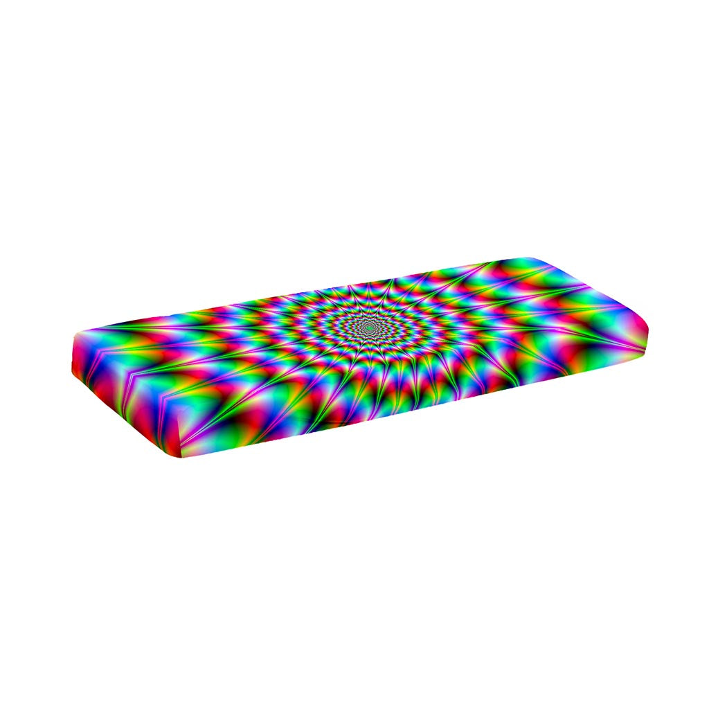 Spiky Psychedelic Optical Illusion Piano Keyboard Cover