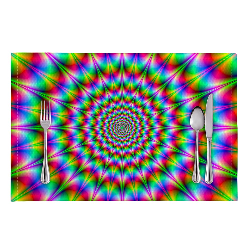 Spiky Psychedelic Optical Illusion Placemat
