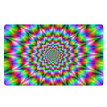 Spiky Psychedelic Optical Illusion Polyester Doormat