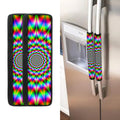 Spiky Psychedelic Optical Illusion Refrigerator Handle Covers