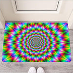 Spiky Psychedelic Optical Illusion Rubber Doormat