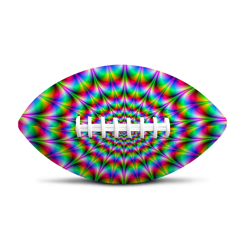 Spiky Psychedelic Optical Illusion Rugby Ball