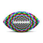 Spiky Psychedelic Optical Illusion Rugby Ball