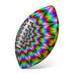 Spiky Psychedelic Optical Illusion Rugby Ball