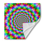 Spiky Psychedelic Optical Illusion Silk Bandana