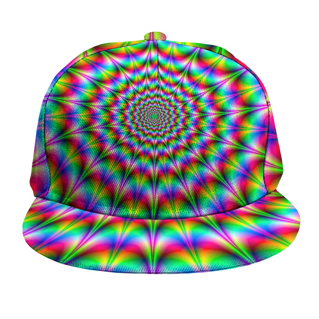 Spiky Psychedelic Optical Illusion Snapback Cap