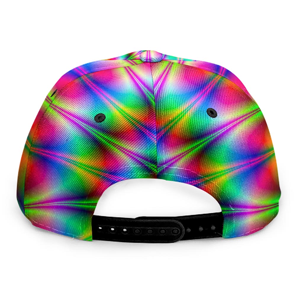 Spiky Psychedelic Optical Illusion Snapback Cap