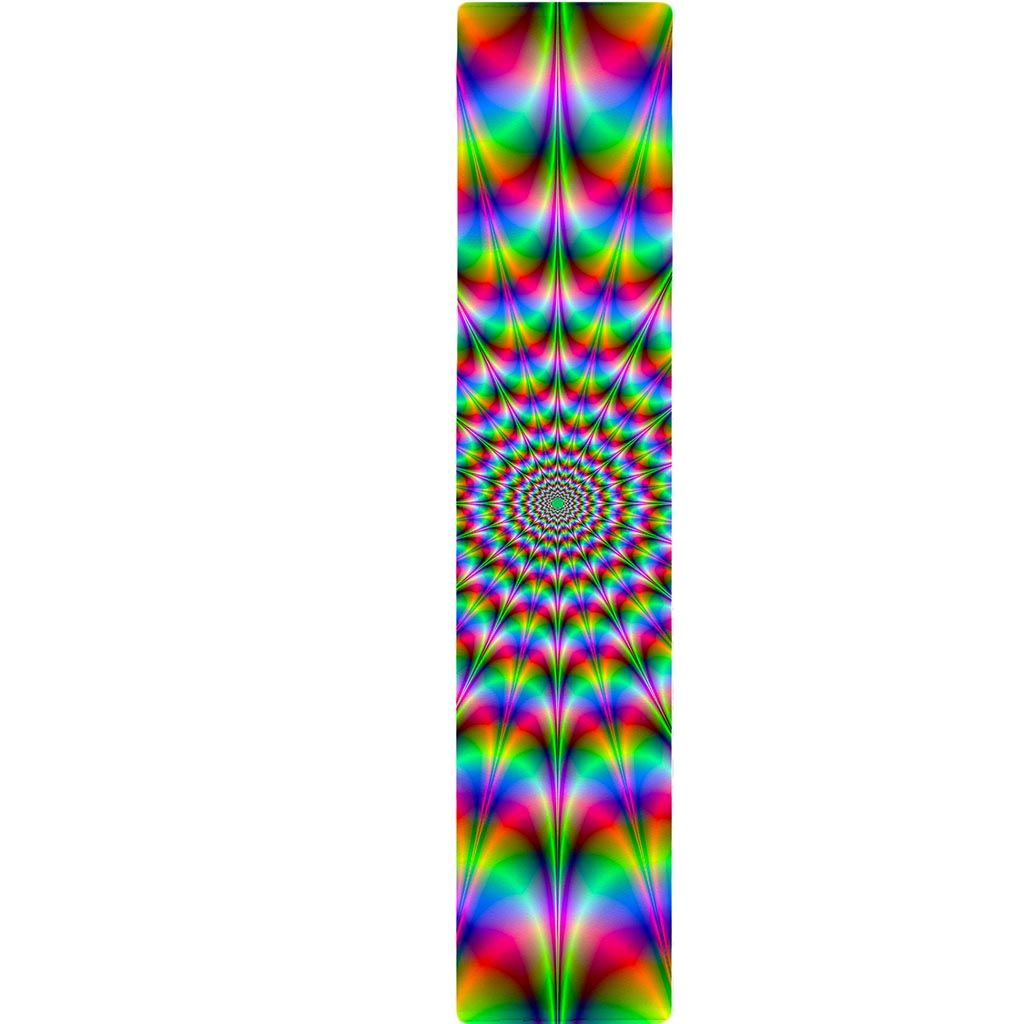 Spiky Psychedelic Optical Illusion Table Runner