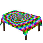 Spiky Psychedelic Optical Illusion Tablecloth