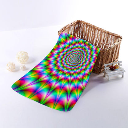 Spiky Psychedelic Optical Illusion Towel