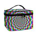Spiky Psychedelic Optical Illusion Travel Makeup Bag