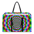 Spiky Psychedelic Optical Illusion Utility Tote Bag