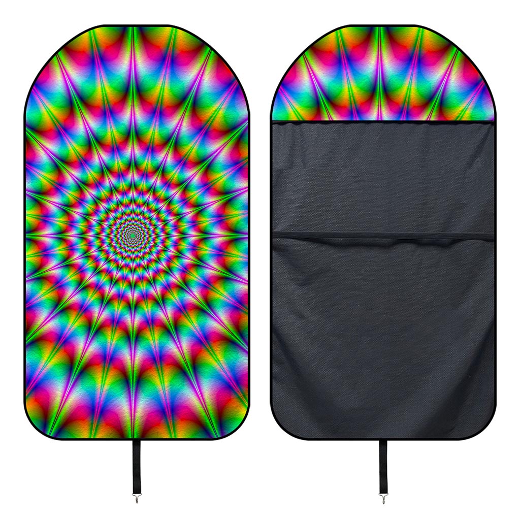 Spiky Psychedelic Optical Illusion Waterproof Car Seat Cover