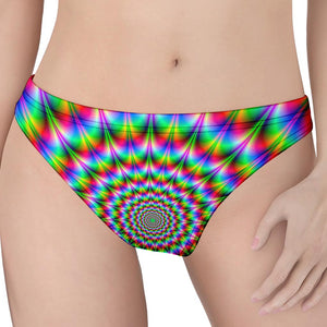 Spiky Psychedelic Optical Illusion Women's Thong