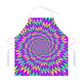 Spiky Spiral Moving Optical Illusion Adjustable Apron