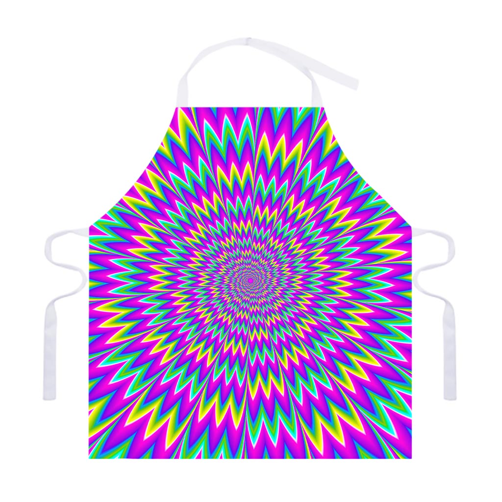 Spiky Spiral Moving Optical Illusion Adjustable Apron