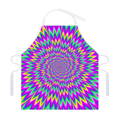 Spiky Spiral Moving Optical Illusion Adjustable Apron