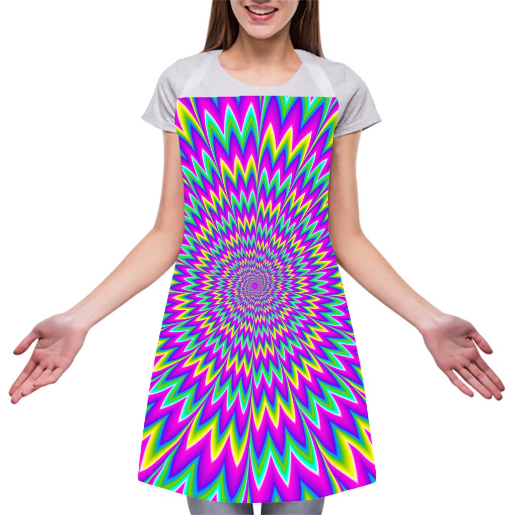 Spiky Spiral Moving Optical Illusion Adjustable Apron