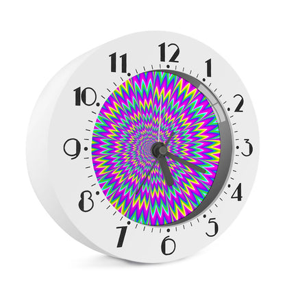 Spiky Spiral Moving Optical Illusion Alarm Clock
