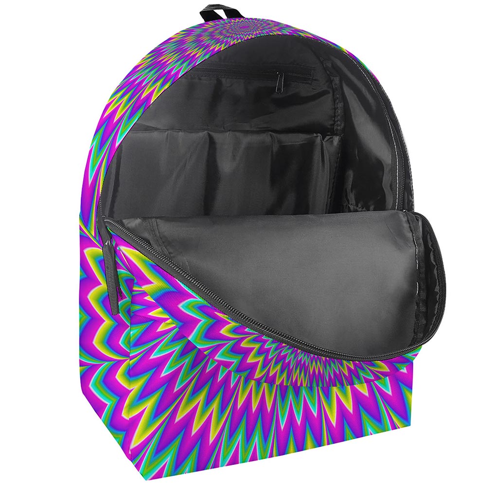 Spiky Spiral Moving Optical Illusion Backpack