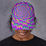 Spiky Spiral Moving Optical Illusion Baseball Cap