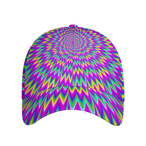 Spiky Spiral Moving Optical Illusion Baseball Cap