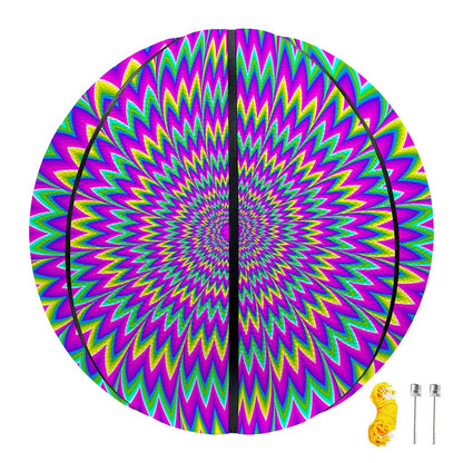 Spiky Spiral Moving Optical Illusion Basketball