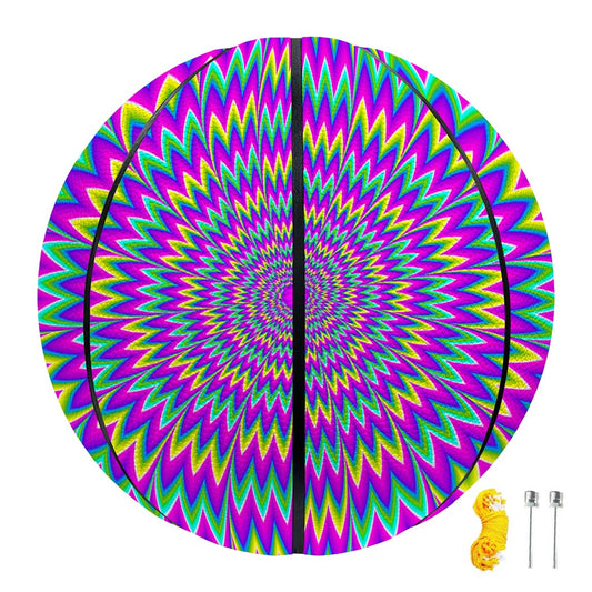 Spiky Spiral Moving Optical Illusion Basketball