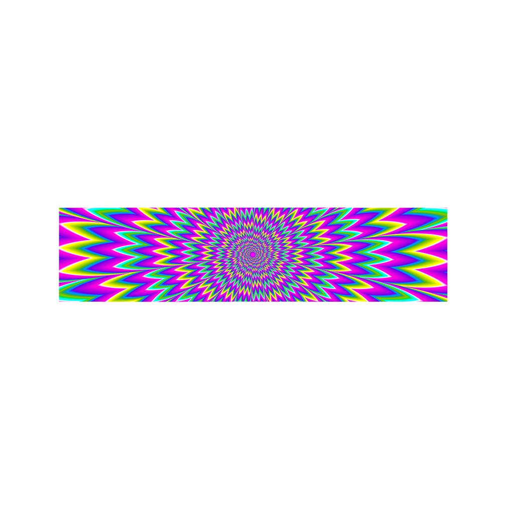 Spiky Spiral Moving Optical Illusion Bed Runner