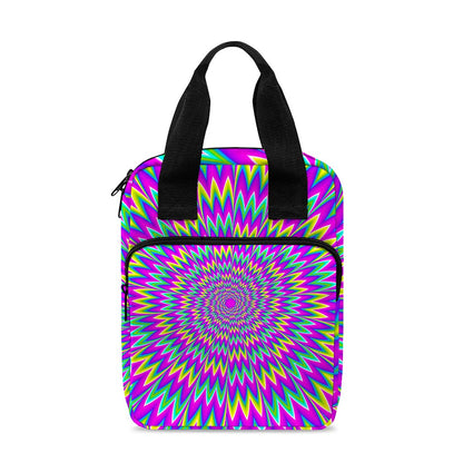Spiky Spiral Moving Optical Illusion Bible Tote Bag
