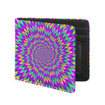 Spiky Spiral Moving Optical Illusion Bifold Wallet
