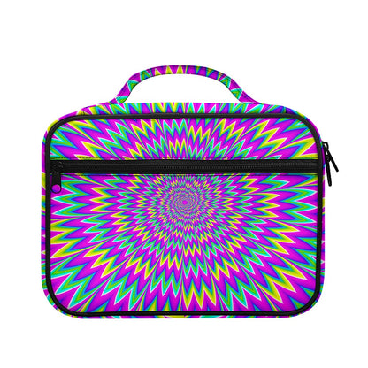 Spiky Spiral Moving Optical Illusion Briefcase Bible Bag