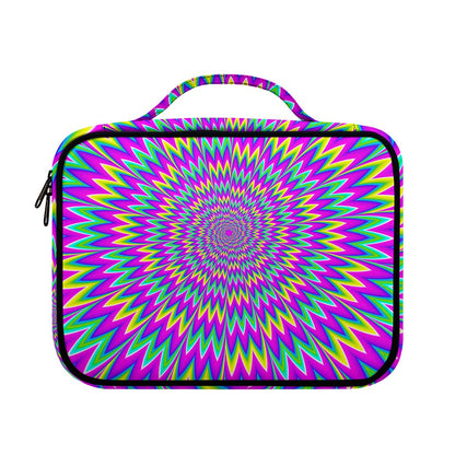 Spiky Spiral Moving Optical Illusion Briefcase Bible Bag