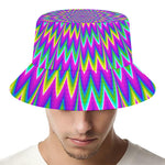 Spiky Spiral Moving Optical Illusion Bucket Hat