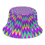 Spiky Spiral Moving Optical Illusion Bucket Hat