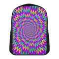 Spiky Spiral Moving Optical Illusion Casual Backpack