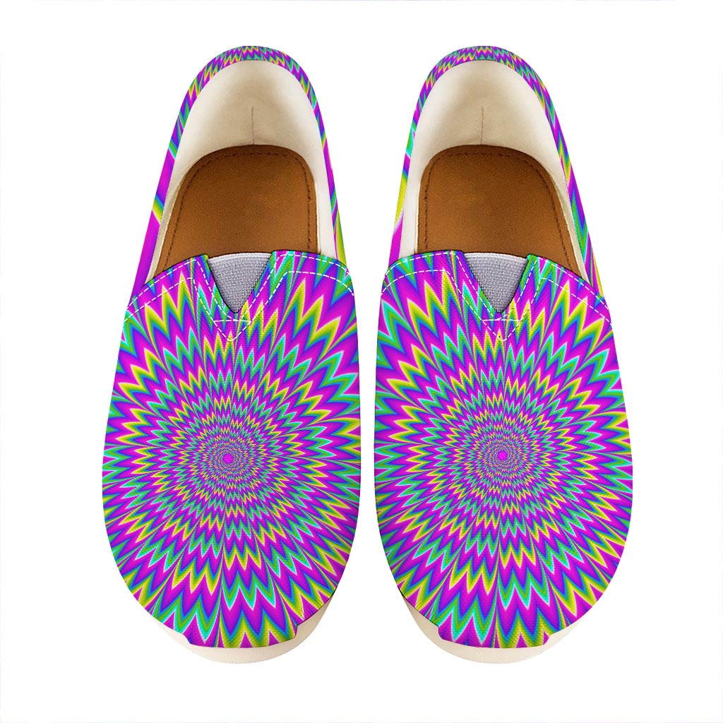 Spiky Spiral Moving Optical Illusion Casual Shoes