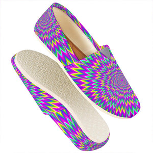 Spiky Spiral Moving Optical Illusion Casual Shoes