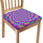 Spiky Spiral Moving Optical Illusion Chair Cushion Cover