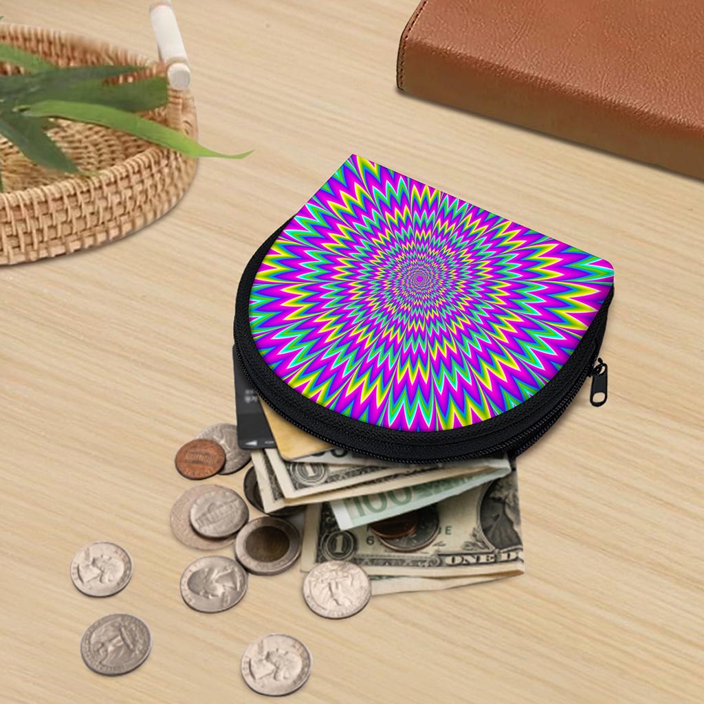 Spiky Spiral Moving Optical Illusion Coin Purse