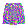Spiky Spiral Moving Optical Illusion Cotton Shorts