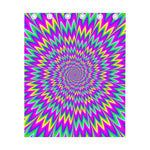 Spiky Spiral Moving Optical Illusion Curtain
