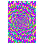 Spiky Spiral Moving Optical Illusion Curtain