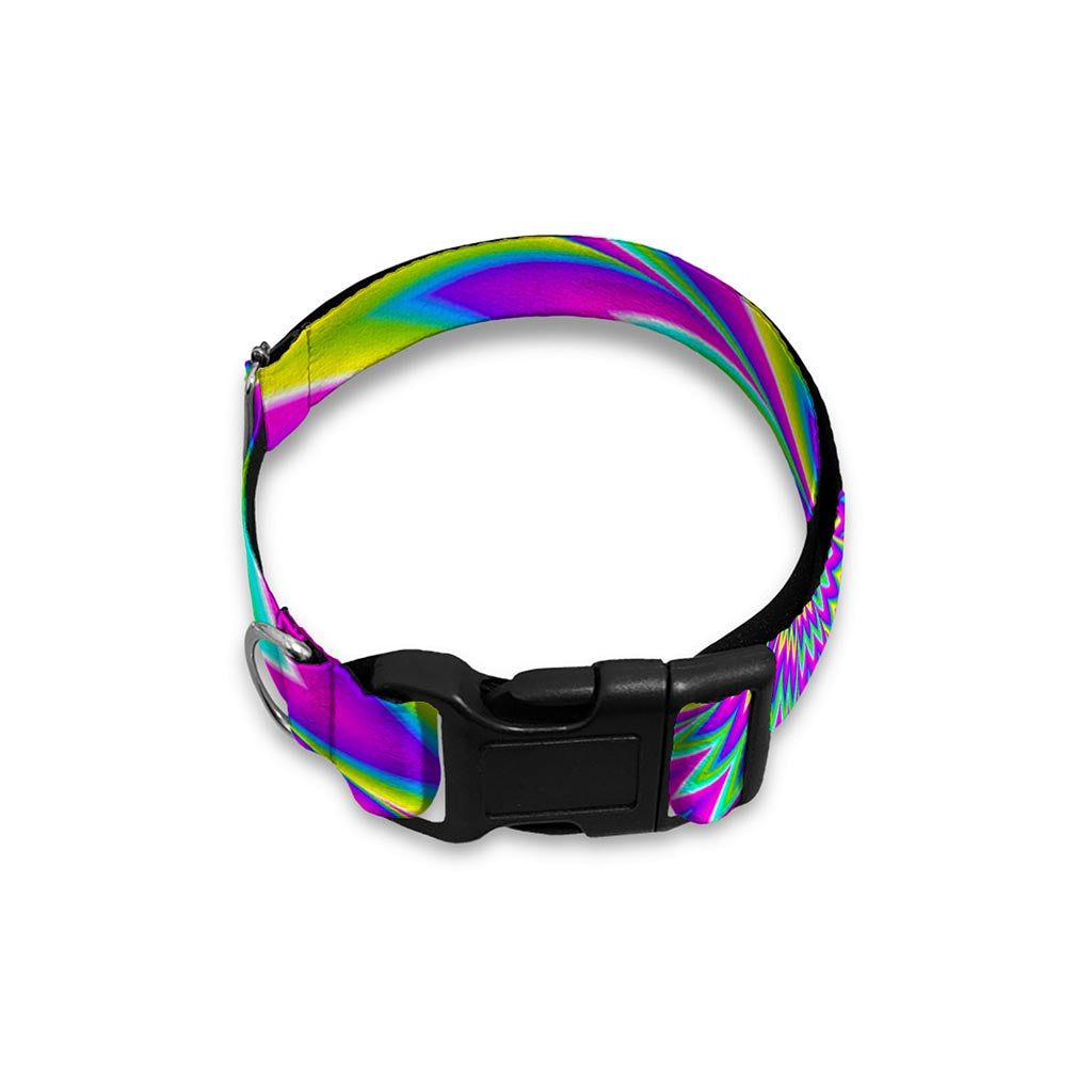 Spiky Spiral Moving Optical Illusion Dog Collar