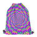 Spiky Spiral Moving Optical Illusion Drawstring Bag